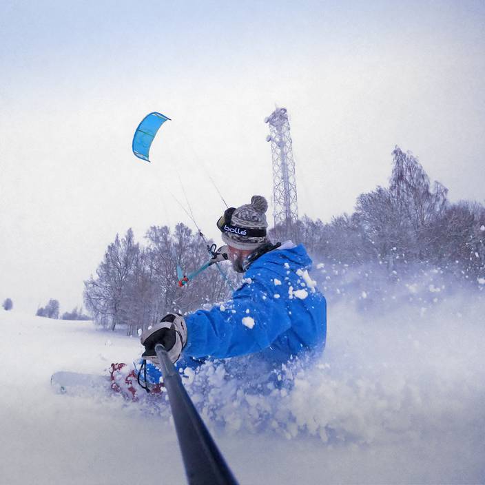 Snowkite in Latvia