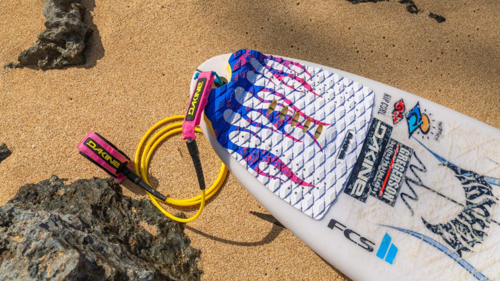 Dakine Surf Accessories Including Leashes, Traction Pads and Surf Gear