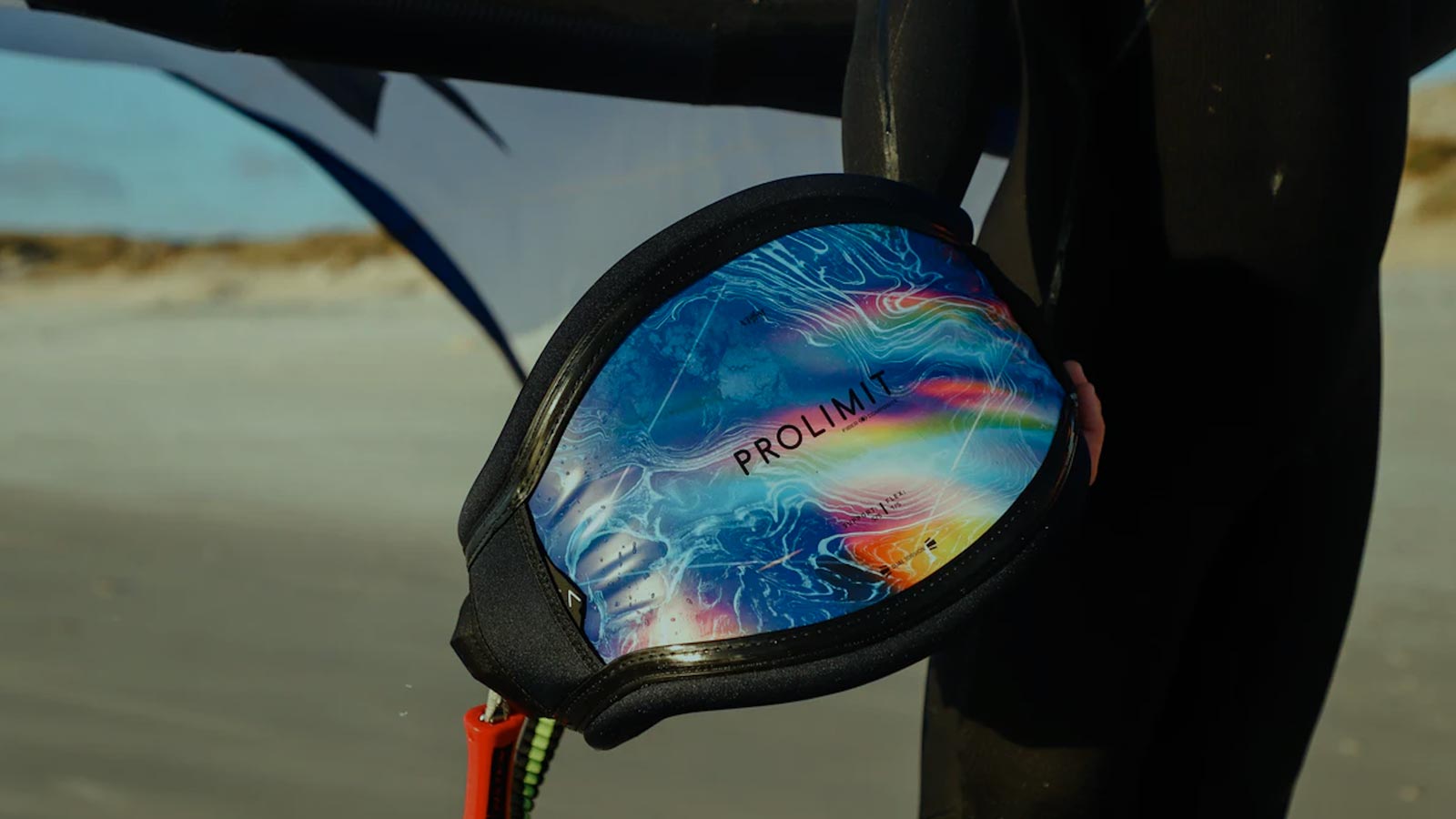 Prolimit kiteboarding harness designed for comfort, support and freedom of movement