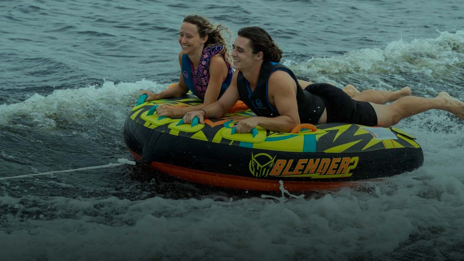 A towable tube turns any calm lake day into a high-energy adventure.
