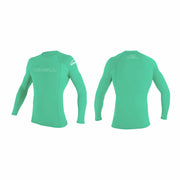 O'Neill Youth Basic Skins LS Rash Guard – Light Aqua