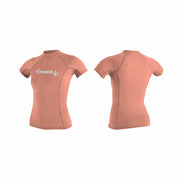 O'Neill WMS Basic Skins SS Rash Guard – Grapefruit