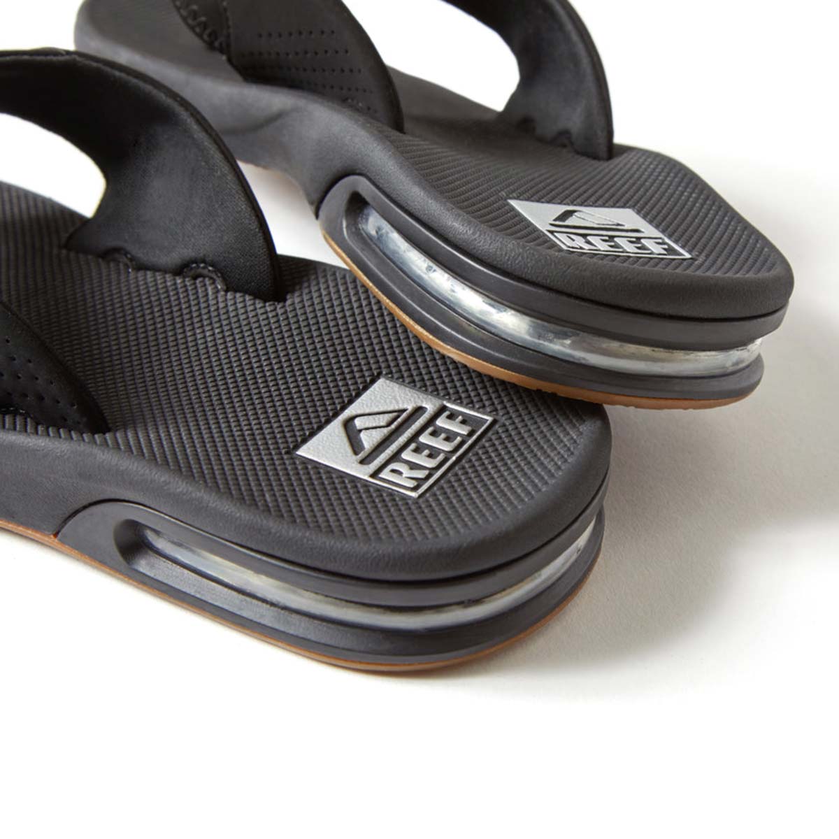 Reef Men's Fanning Flip Flops – Black/Silver