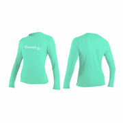 O'Neill WMS Basic Skins LS Sun Shirt – Light Aqua 216