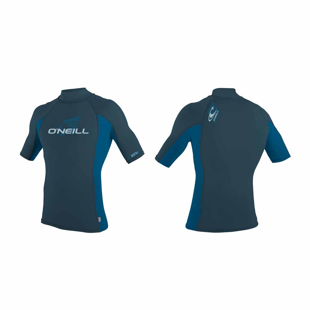 O'Neill Skins SS Turtleneck Rash Guard – Cadet Blue / Ultra Blue HM5