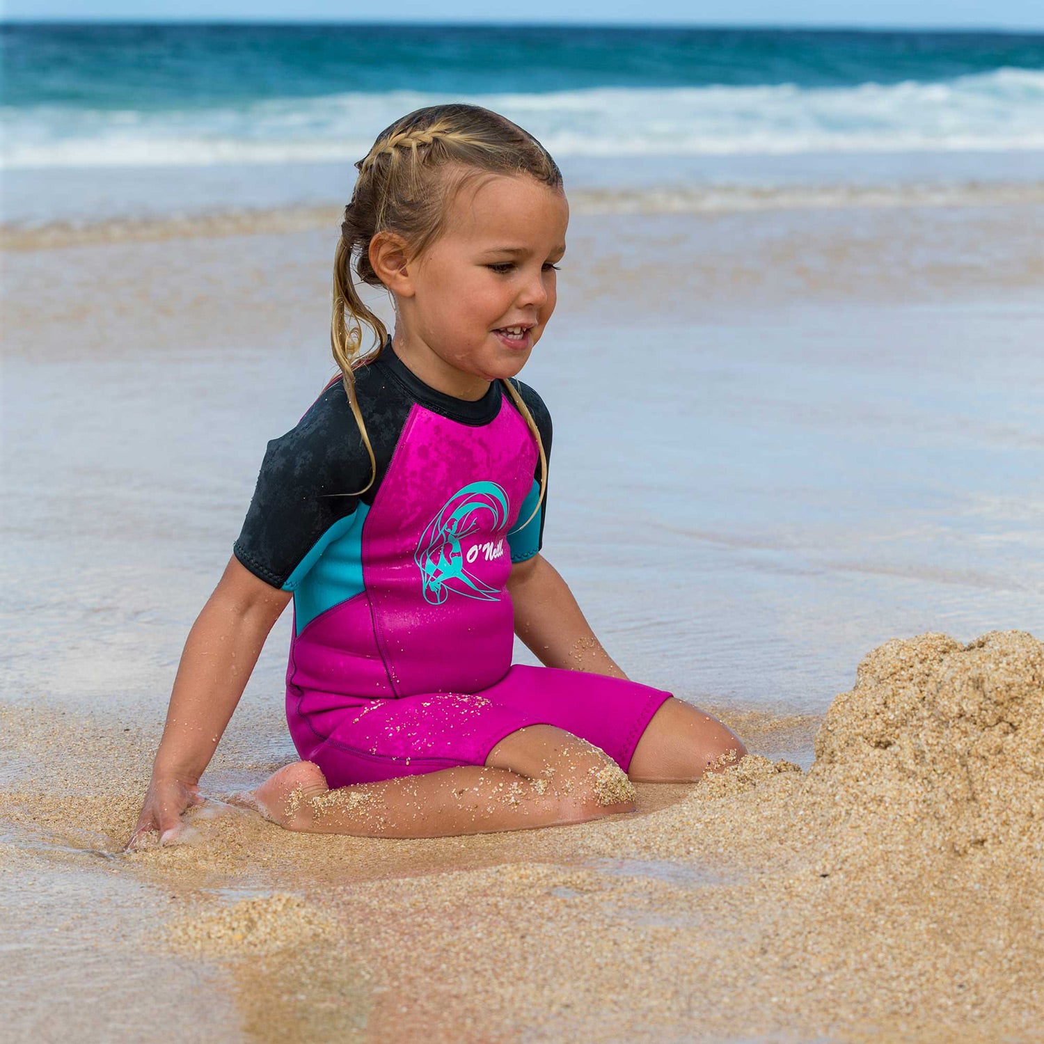 O'Neill Toddler Reactor Spring 2 mm Wetsuit – Graph/Dayglo/Ocean FX6
