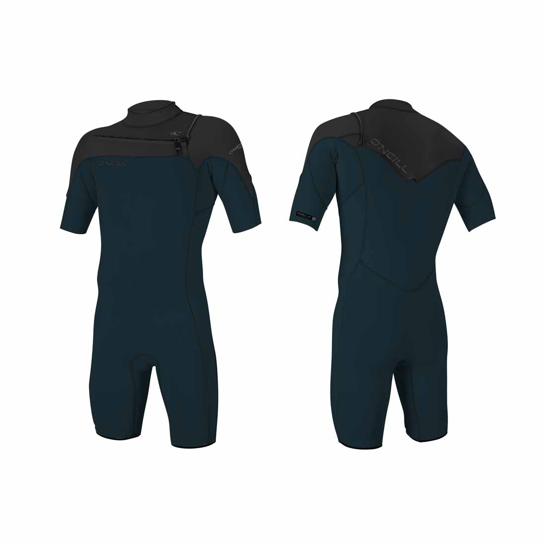O'Neill Hammer 2mm Chest Zip S/S Spring Wetsuit – Slate/Black EJ4