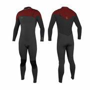 O'Neill HyperFreak Comp 3/2 mm Zipless Full Wetsuit – Black/Bloodshot E99