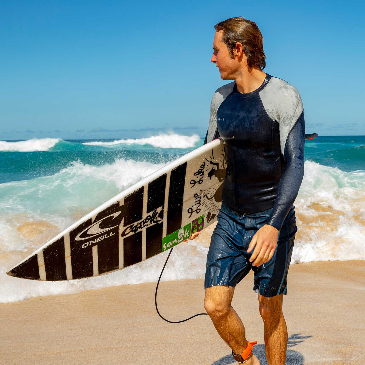 O'Neill Reactor-2 1.5mm L/S Top – Graphite/Abyss/Ocean IL3