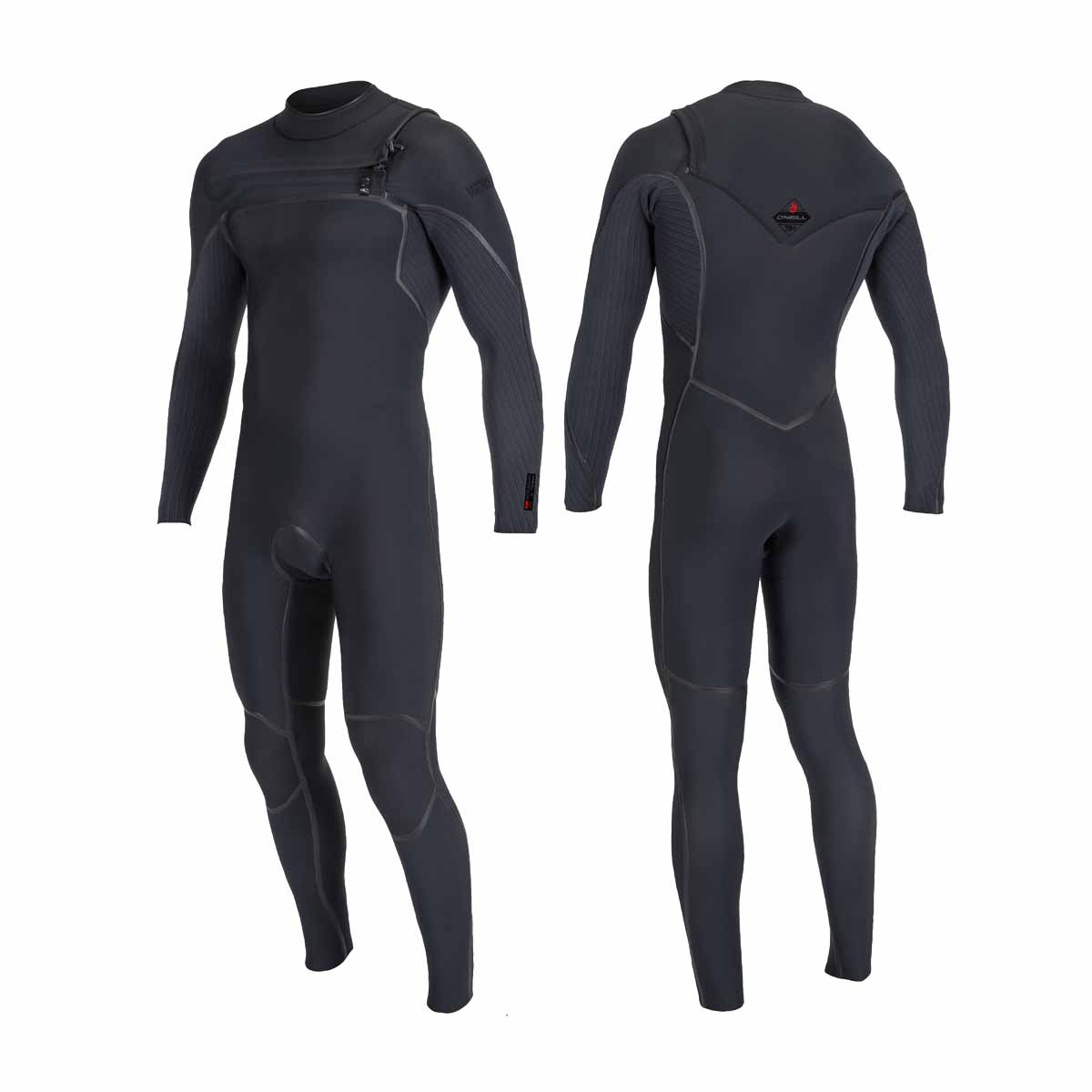 Wetsuit O'Neill Hyperfreak Fire 4/3+ mm Chest Zip – Black A00
