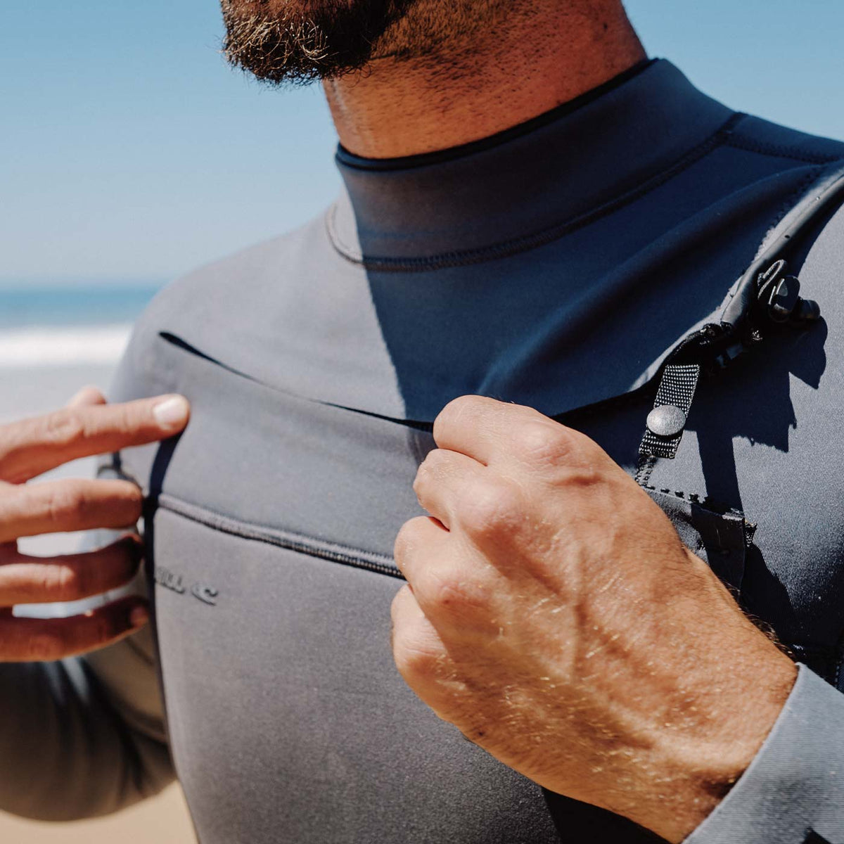 O'Neill Epic 5/4mm Chest Zip Full Wetsuit – Temperedsteel/Smoke/Graph IU1