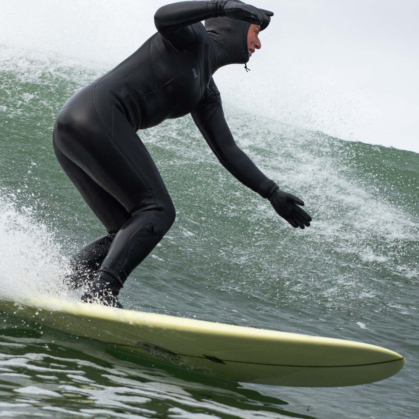 O'Neill WMS Epic 6/4mm Chest Zip W/Hood wetsuit – Black A05