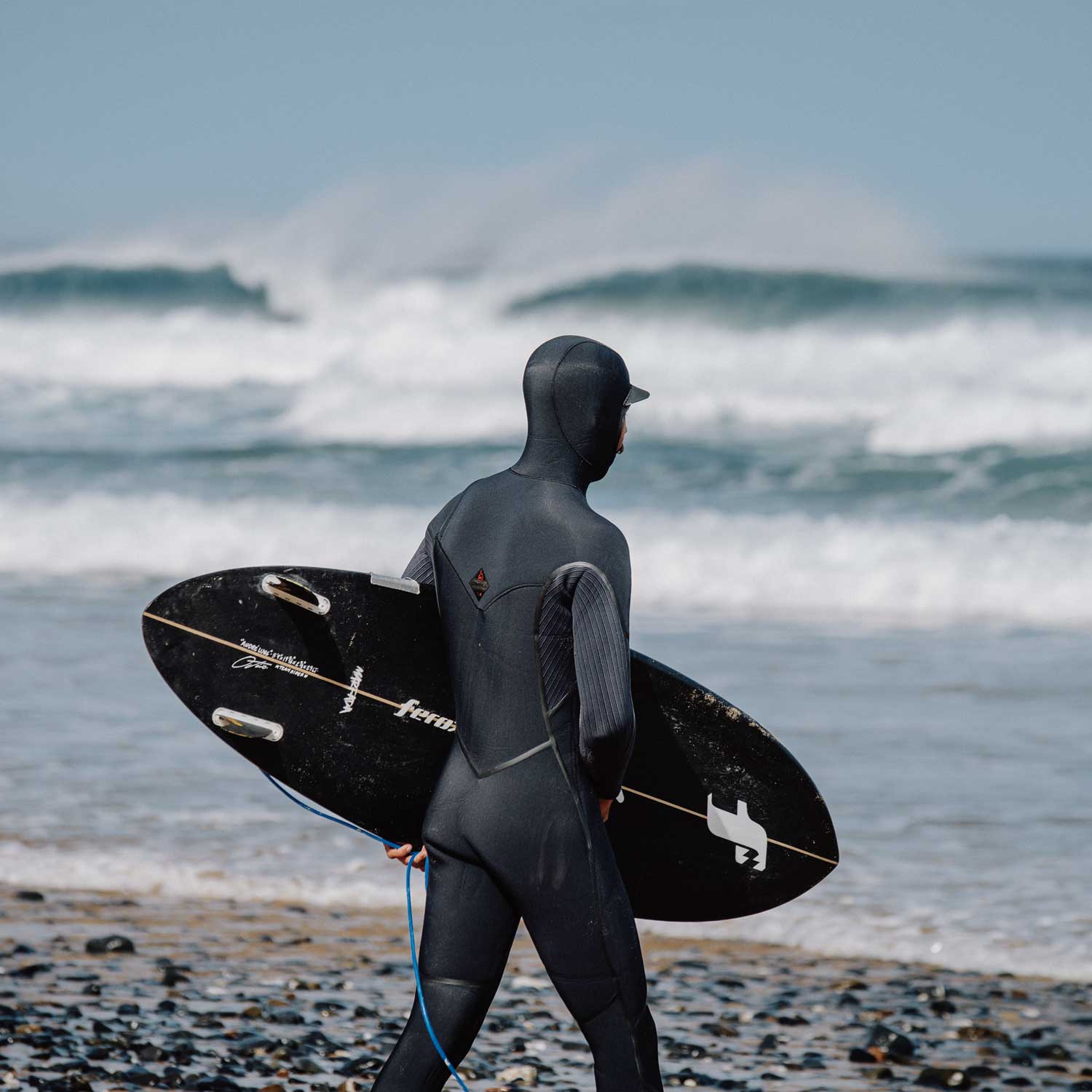Wetsuit O'Neill Hyperfreak Fire 5/4+ mm Chest Zip w/Hood – Black A00
