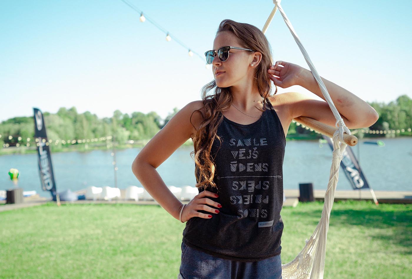 Boardside.lv Tank Top – Dark Gray