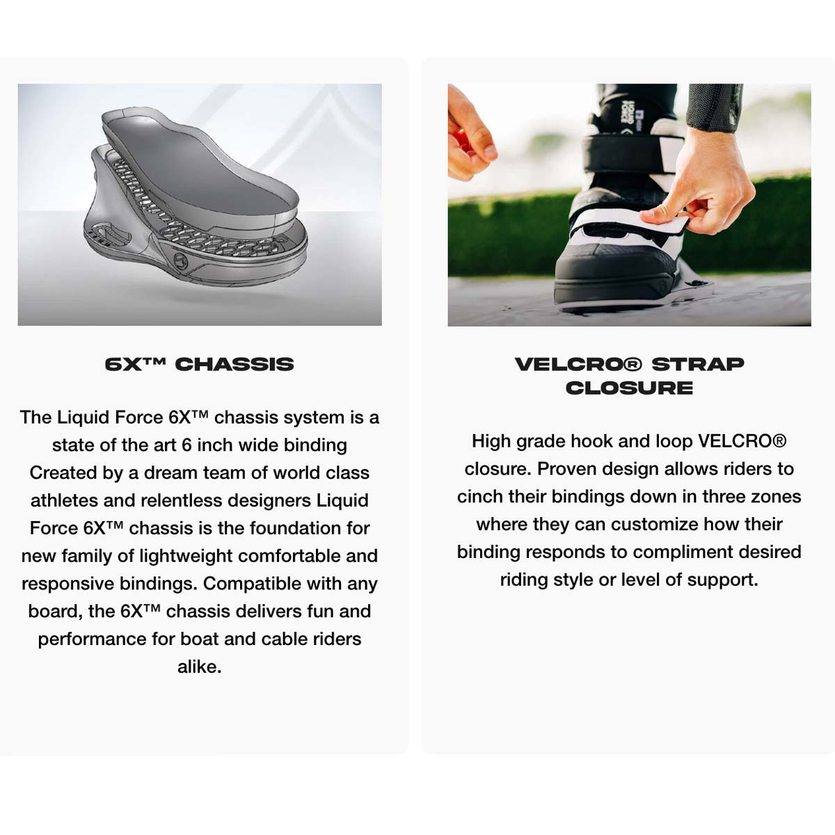 Liquid Force Hook 6X Wakeboard Bindings – Sage