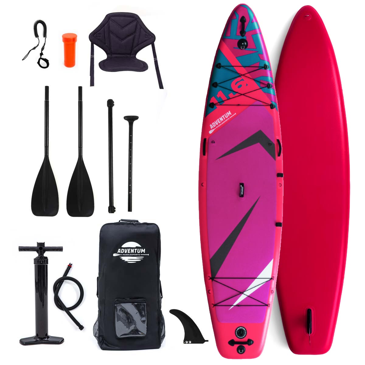 Inflatable SUP Board Package Adventum 11.6 – Hotpink 330L