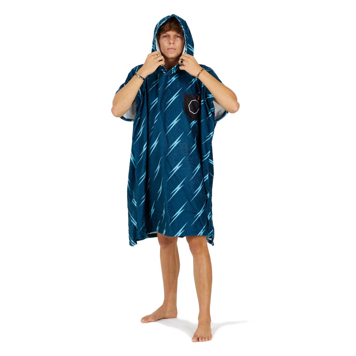 After Essentials Poncho Towel – Teahupoo Blue