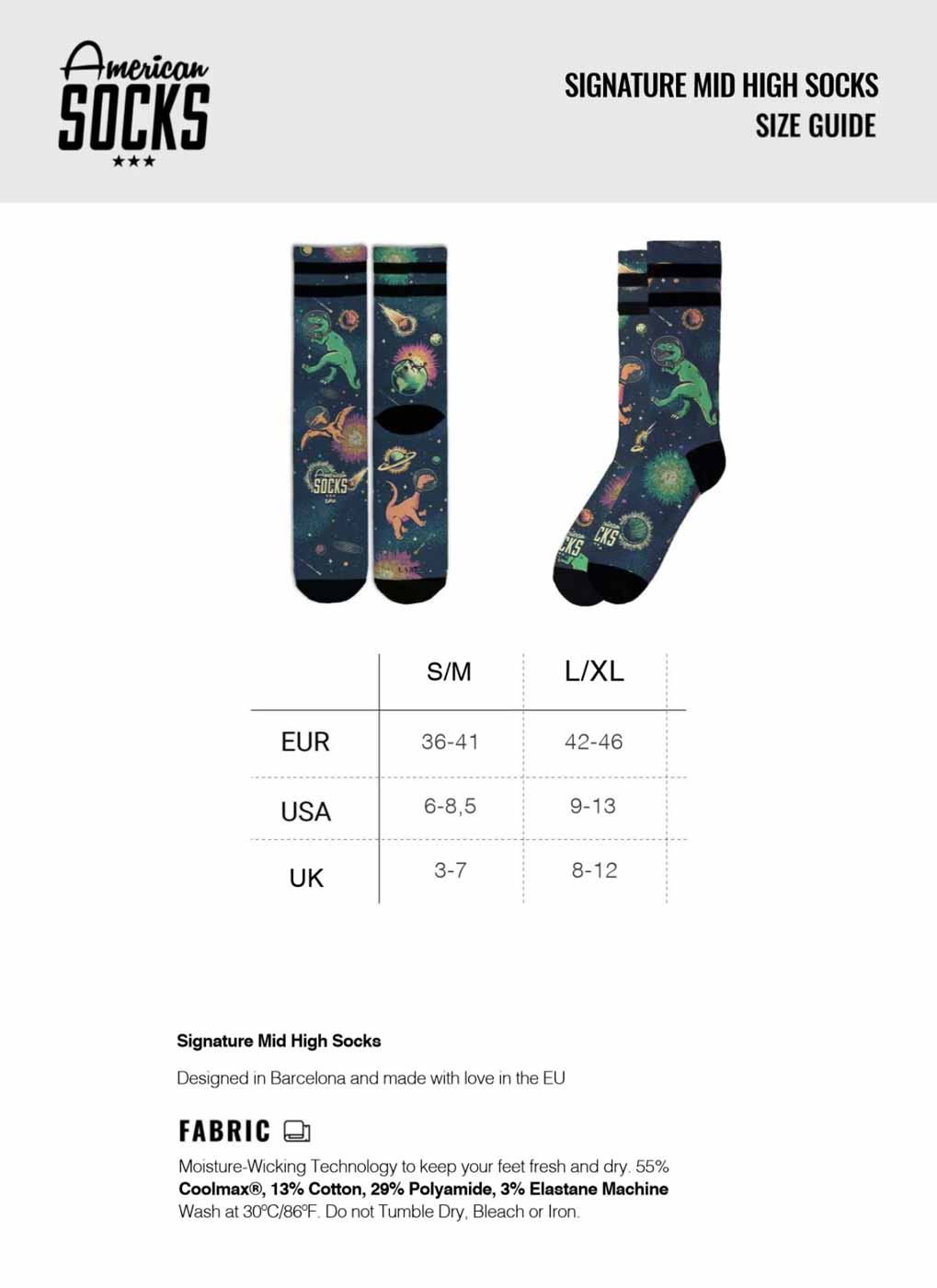 American Socks Noosa Mid High