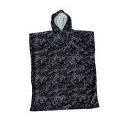 After Essentials Poncho Towel – Camo Deep Black