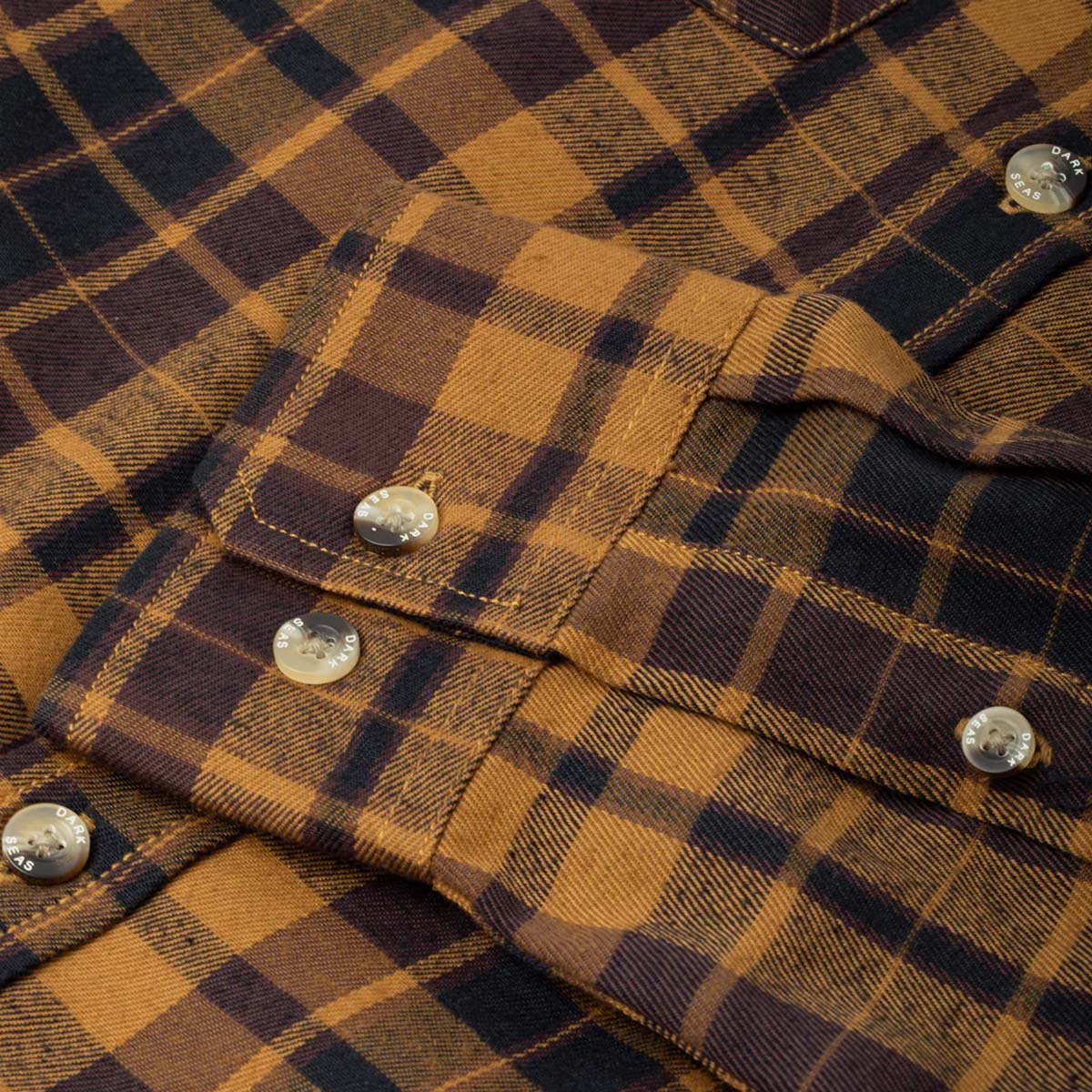Dark Seas Tanglewood Woven Flannel Shirt – Black/Brown