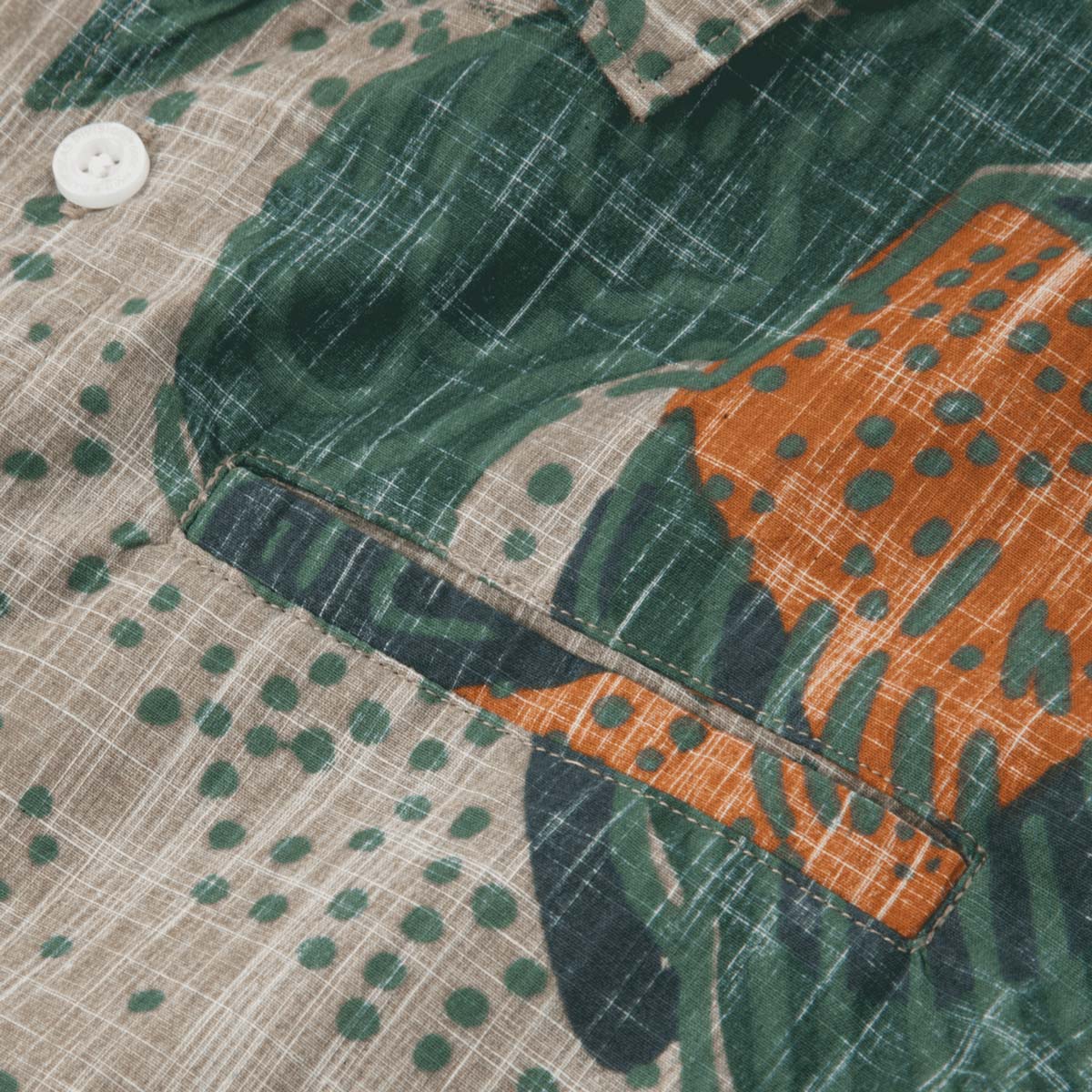 Dark Seas Bloom Woven S/S Shirt – Aloe