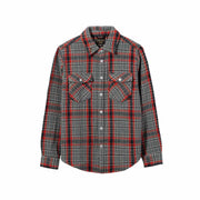 Dark Seas Elkhorn Woven Flannel Shirt – Blue