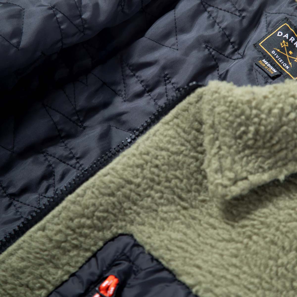 Dark Seas Hancock Fleece Jacket – Olive