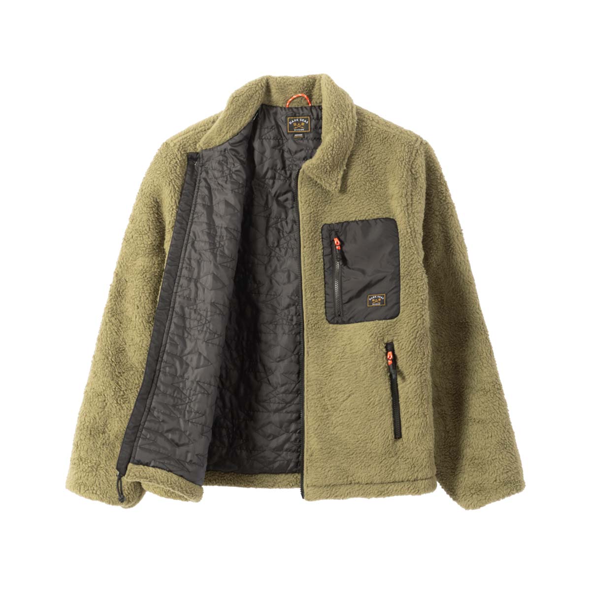 Dark Seas Hancock Fleece Jacket – Olive