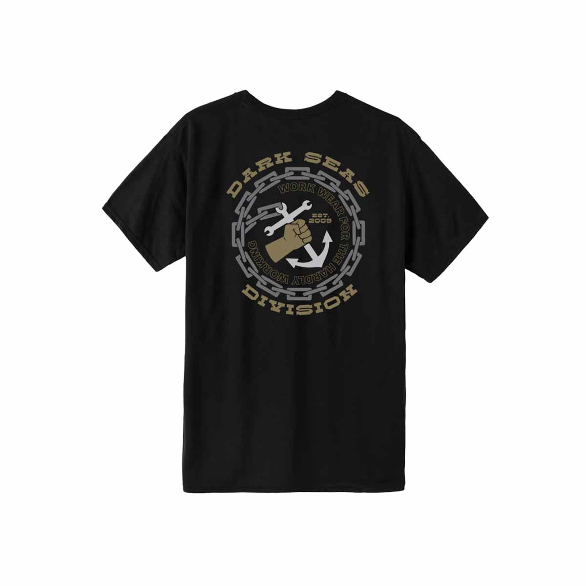 Dark Seas Handy Man Wicking S/S Tee – Balck
