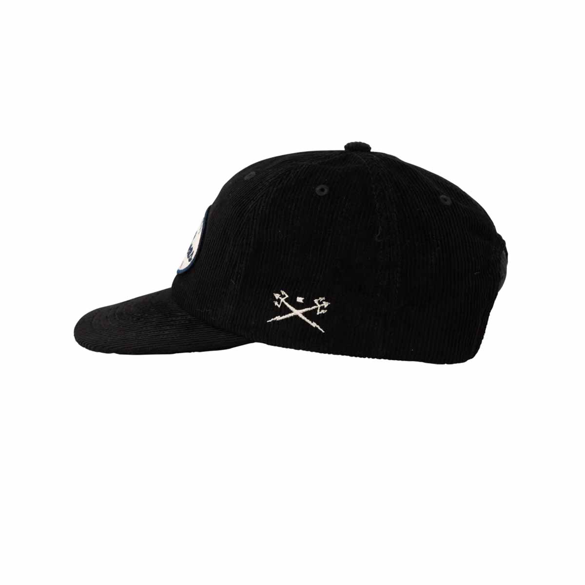 Dark Seas Land and Sea Snapback Cap – Black