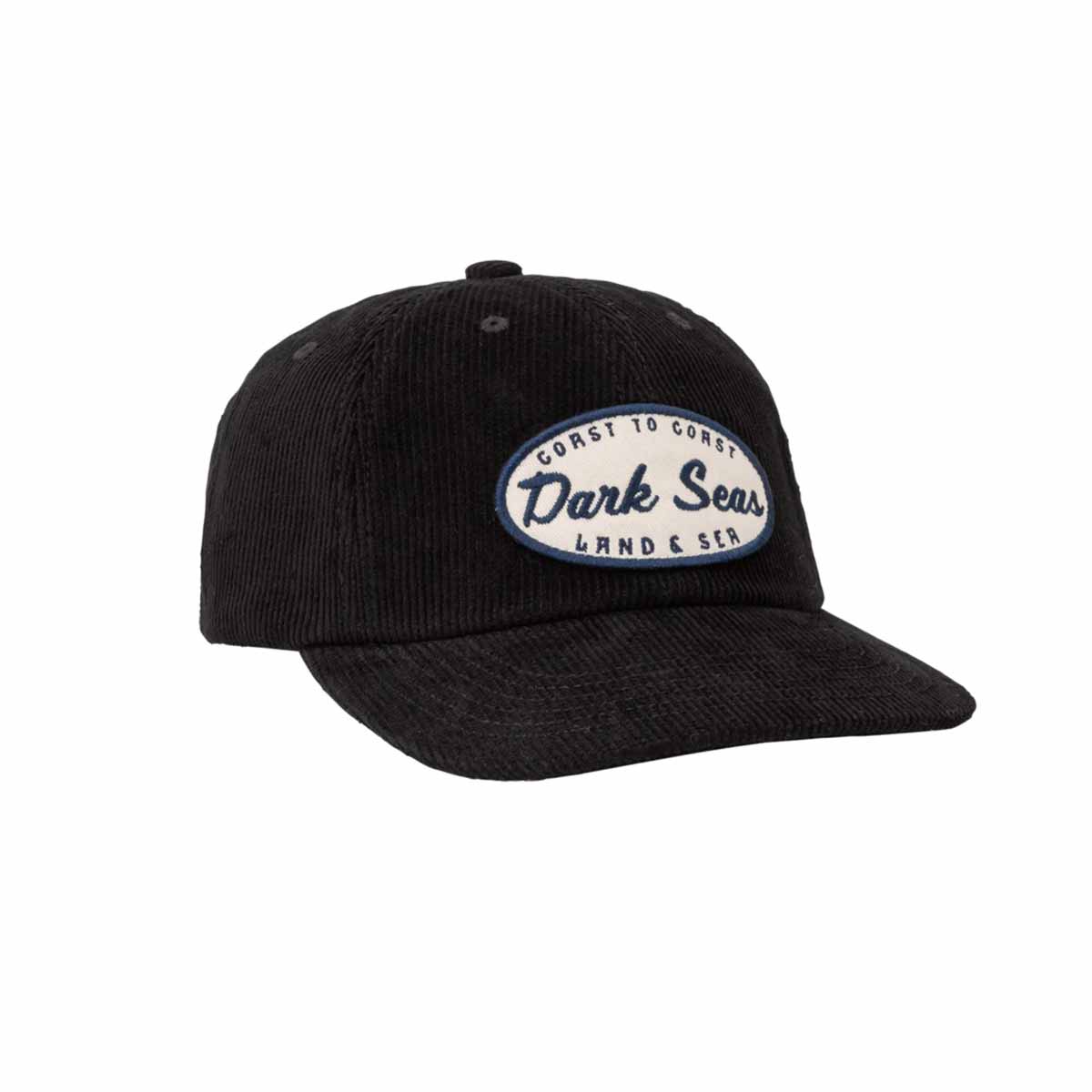Dark Seas Land and Sea Snapback Cap – Black