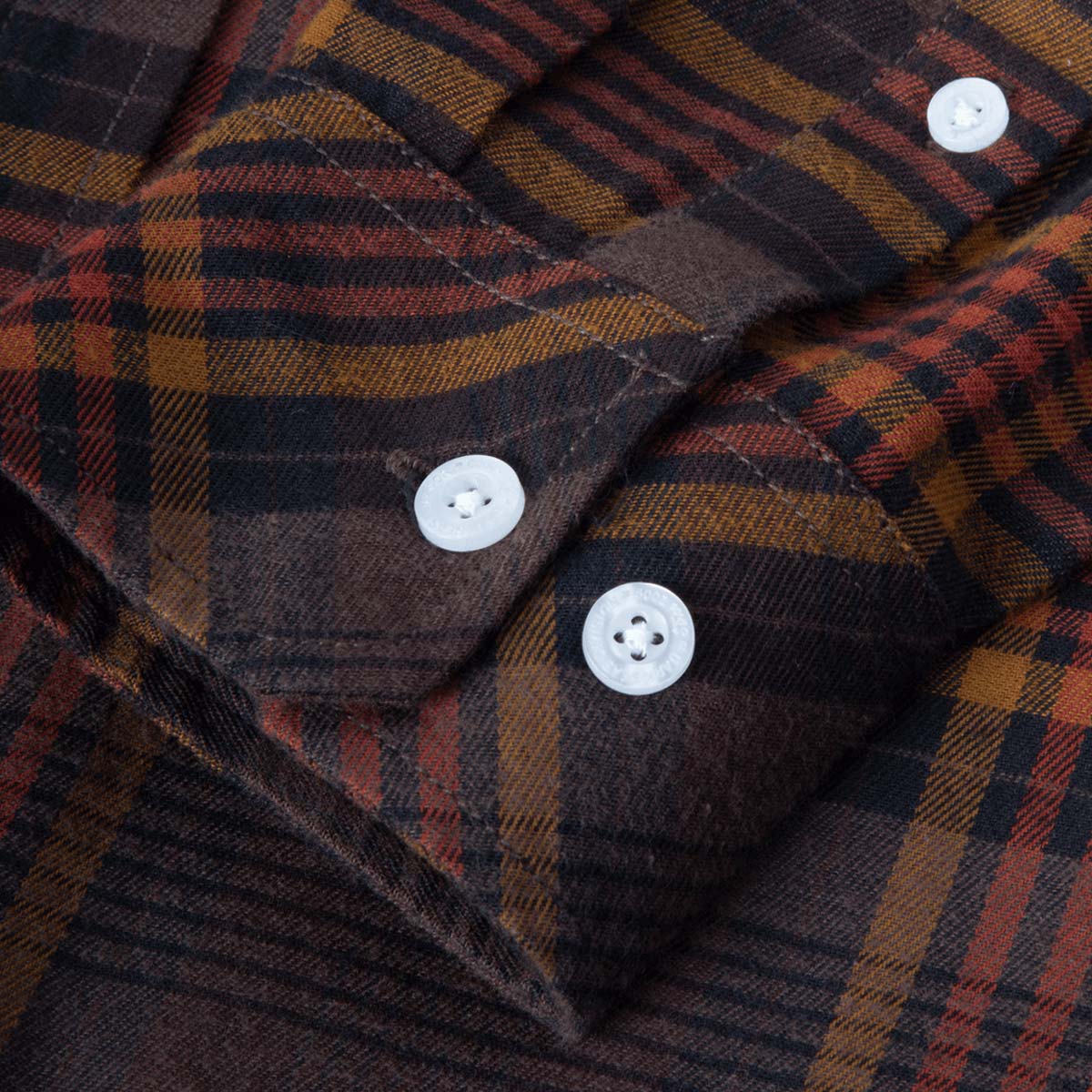 Dark Seas Newton Flannel Shirt – Brown/Black