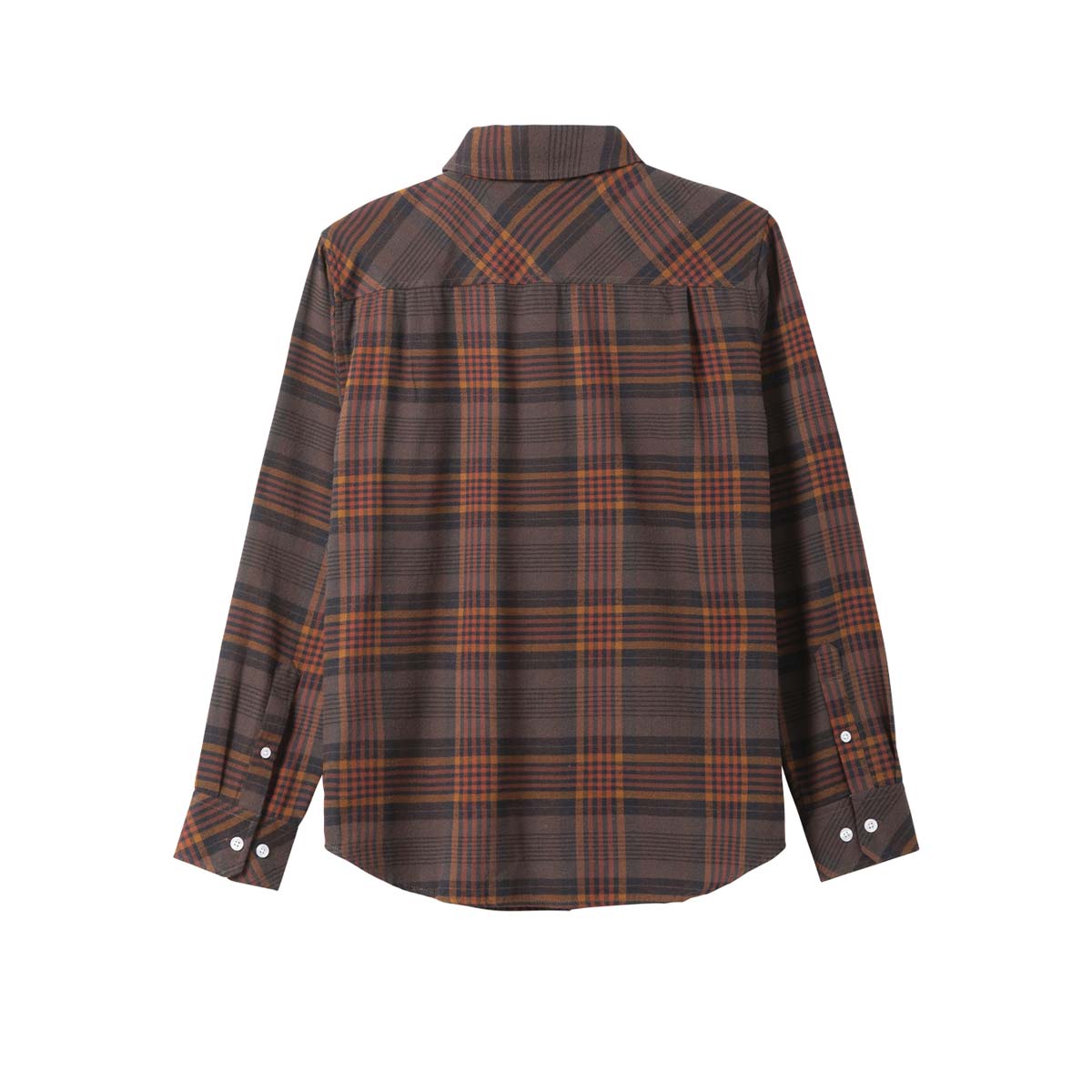 Dark Seas Newton Flannel Shirt – Brown/Black