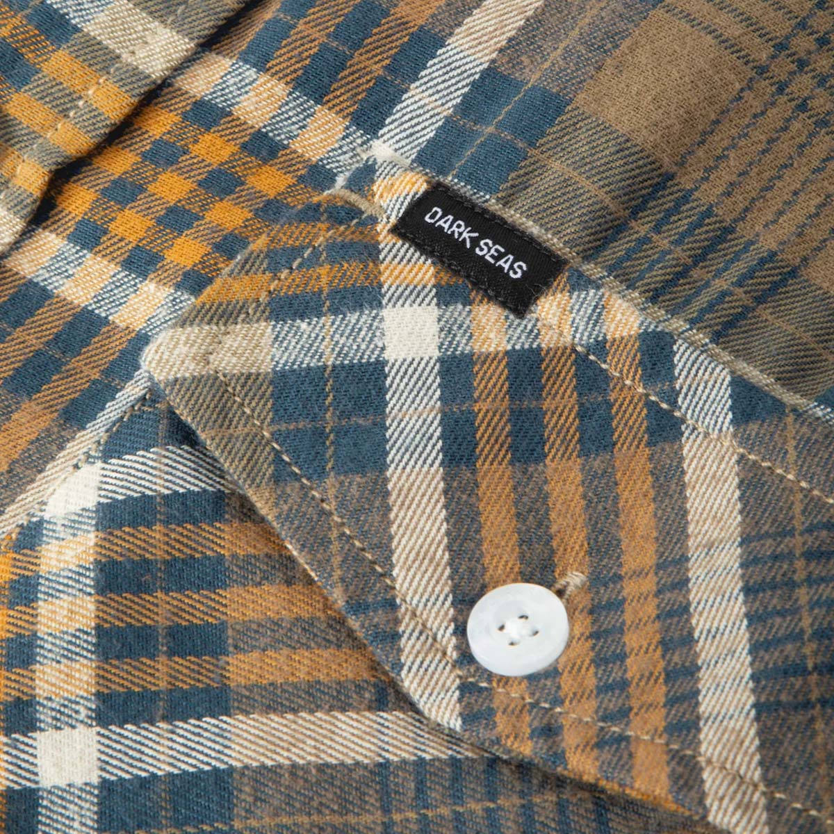 Dark Seas Newton Flannel Shirt – Grey/Navy