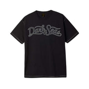 Dark Seas Symmetry Contrast Stitch Tee – Black