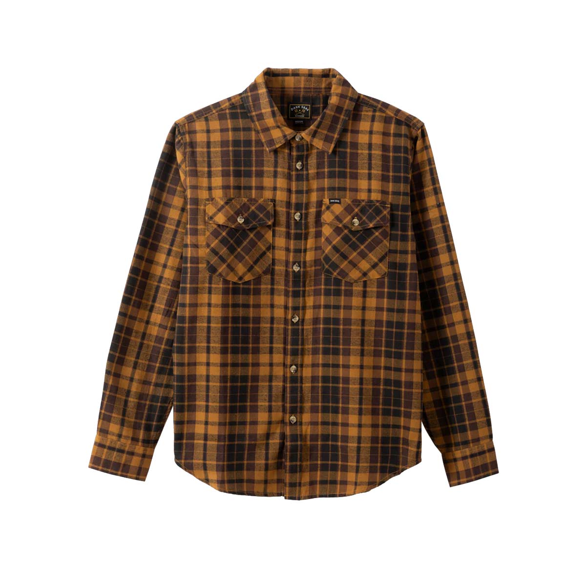 Dark Seas Tanglewood Woven Flannel Shirt – Black/Brown