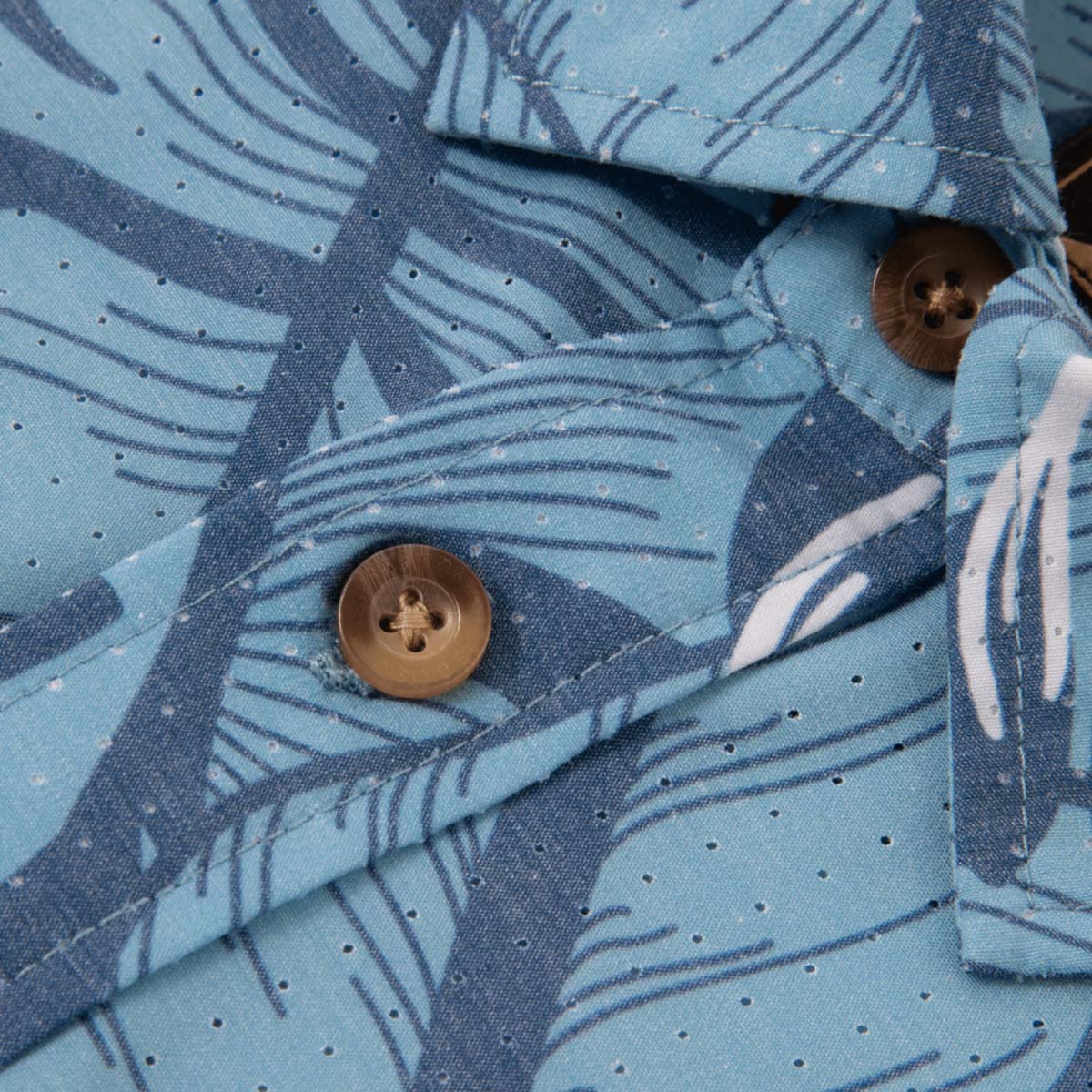 Dark Seas Webster Woven S/S Shirt – Blue