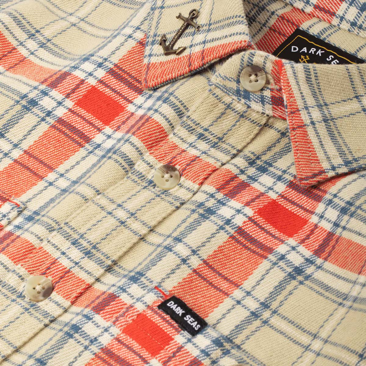 Dark Seas Cimmeron Woven Shirt – Moss