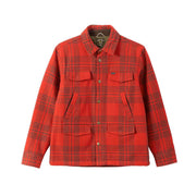 Dark Seas Zilker Woven Flannel Jacket – Red