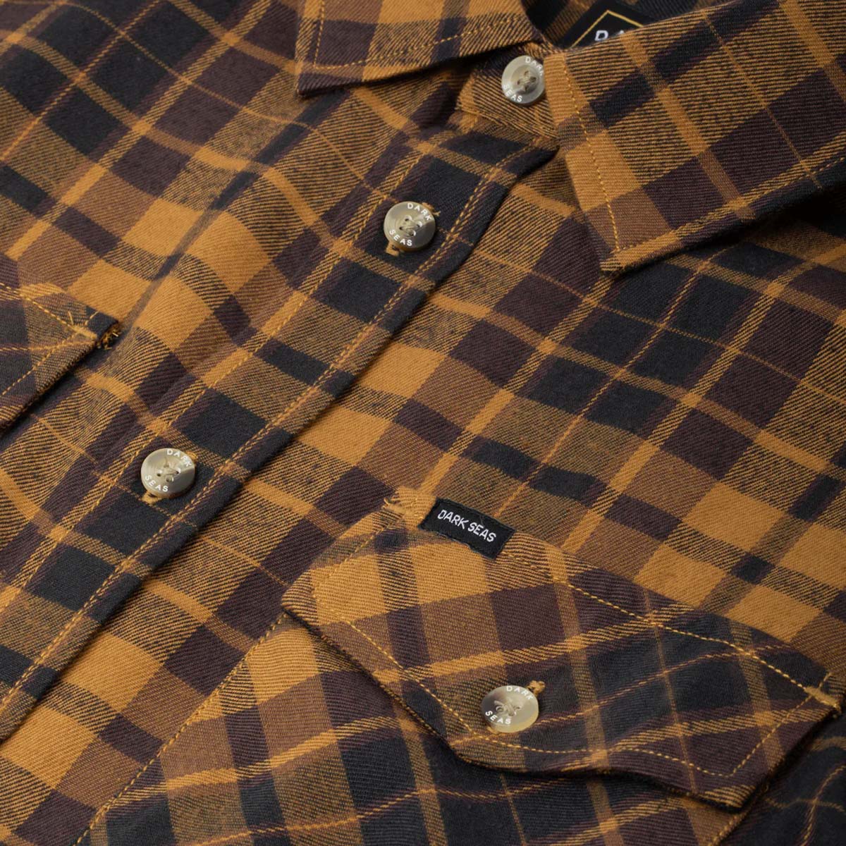 Dark Seas Tanglewood Woven Flannel Shirt – Black/Brown
