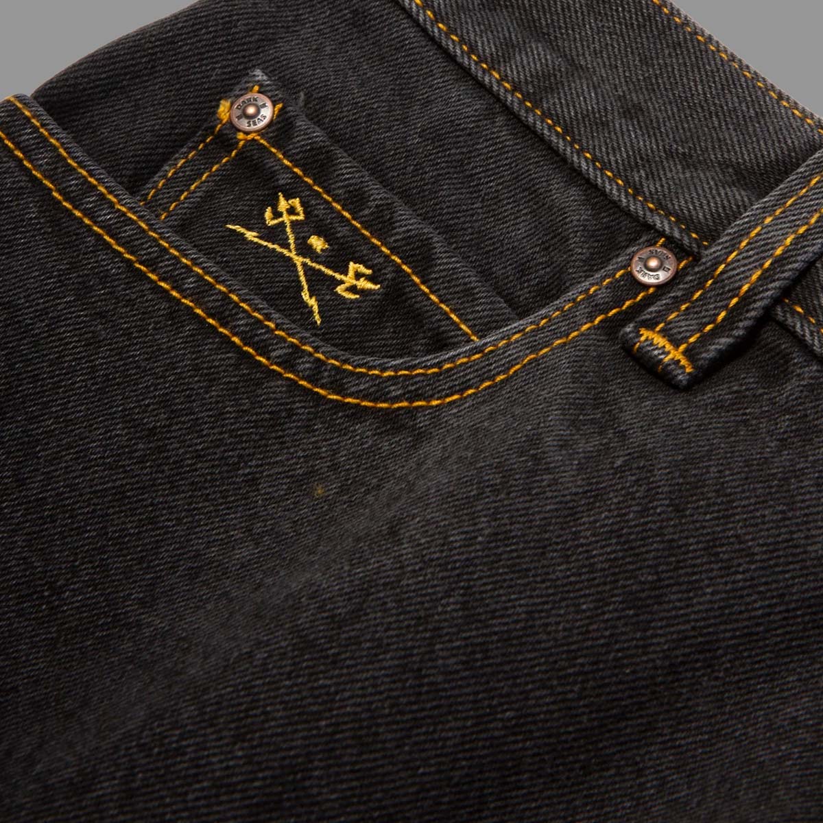 Dark Seas Silverado Denim Shorts – Faded Black