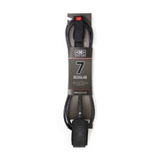 Ocean & Earth Regular 7ft Moulded Leash - Black