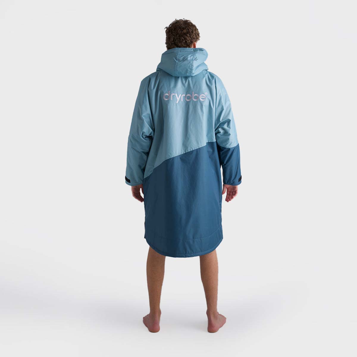 Dryrobe Advance Changing Robe Waterproof Jacket - Blue Light Grey