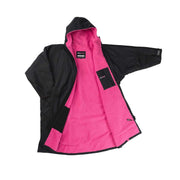 Dryrobe Advance Changing Robe Waterproof Jacket - Black Pink