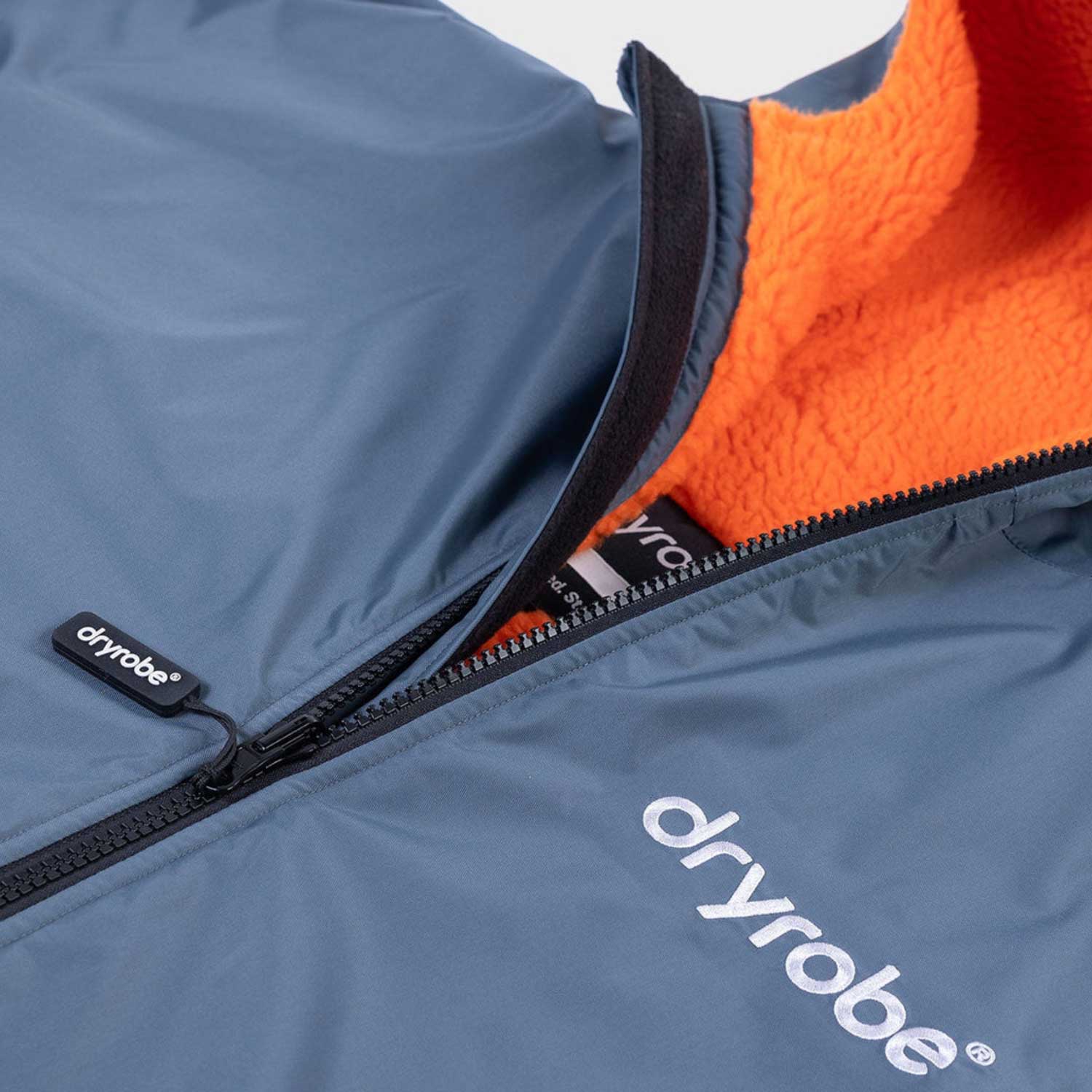 Dryrobe Advance Changing Robe Waterproof Jacket - Dark Grey Orange