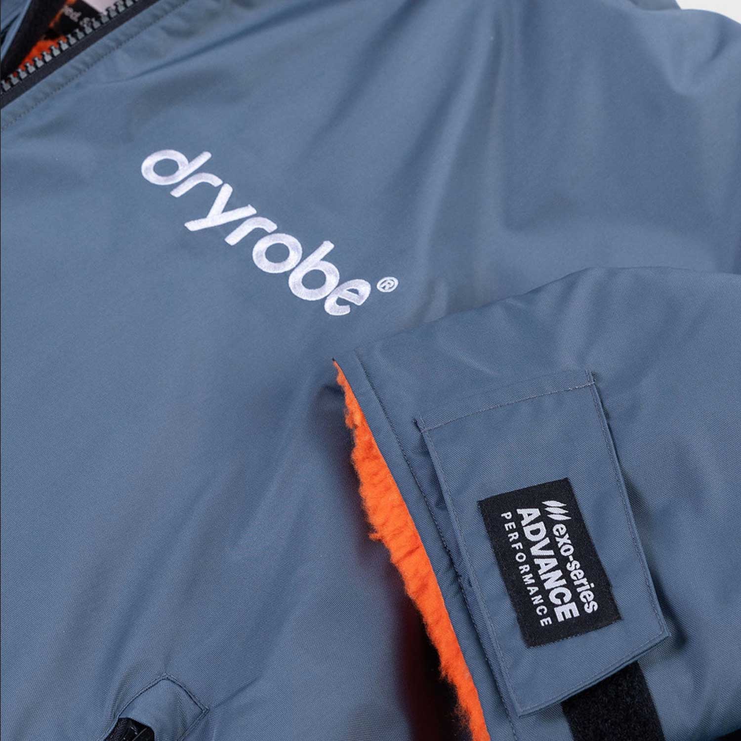 Dryrobe Advance Changing Robe Waterproof Jacket - Dark Grey Orange