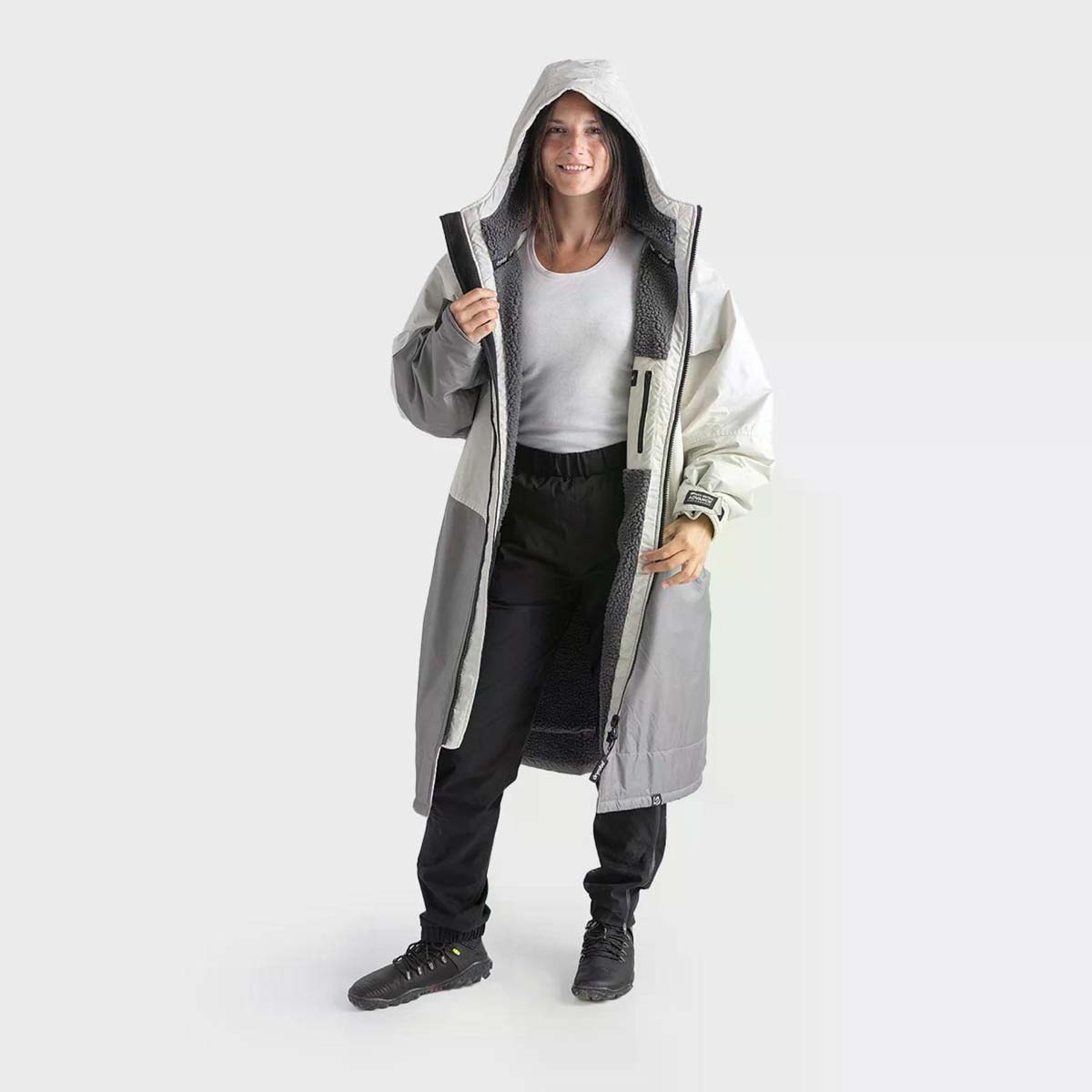 Dryrobe Advance Changing Robe Waterproof Jacket - Stone