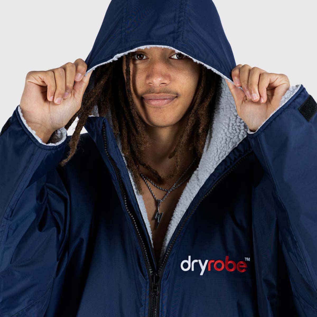 Dryrobe Advance Changing Robe Waterproof Jacket - Navy Grey