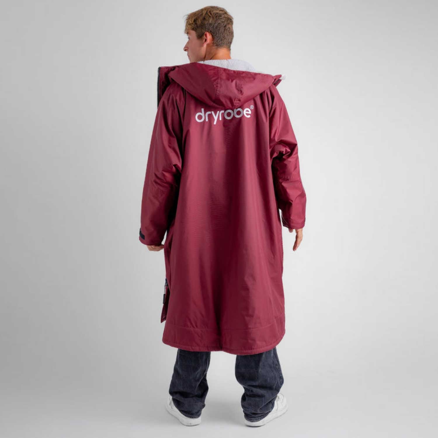 Dryrobe Advance Changing Robe Waterproof Jacket - Burgundy Grey