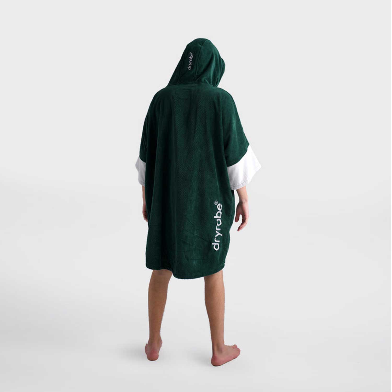 Dryrobe Full-Zip Organic Towel Changing Robe - Green